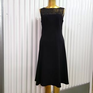 Size 8 Evan Picone Black Dress
